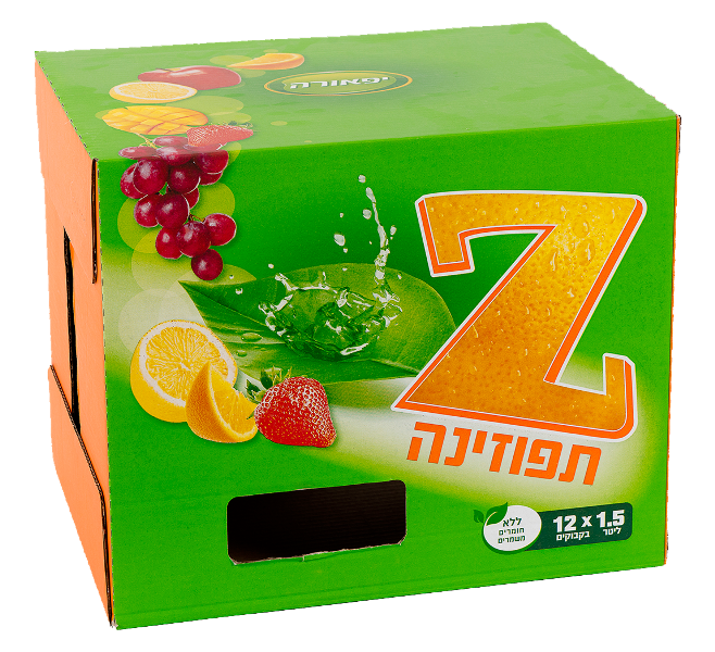 קרטון תפוזינה 12 בק' 1.5ל'